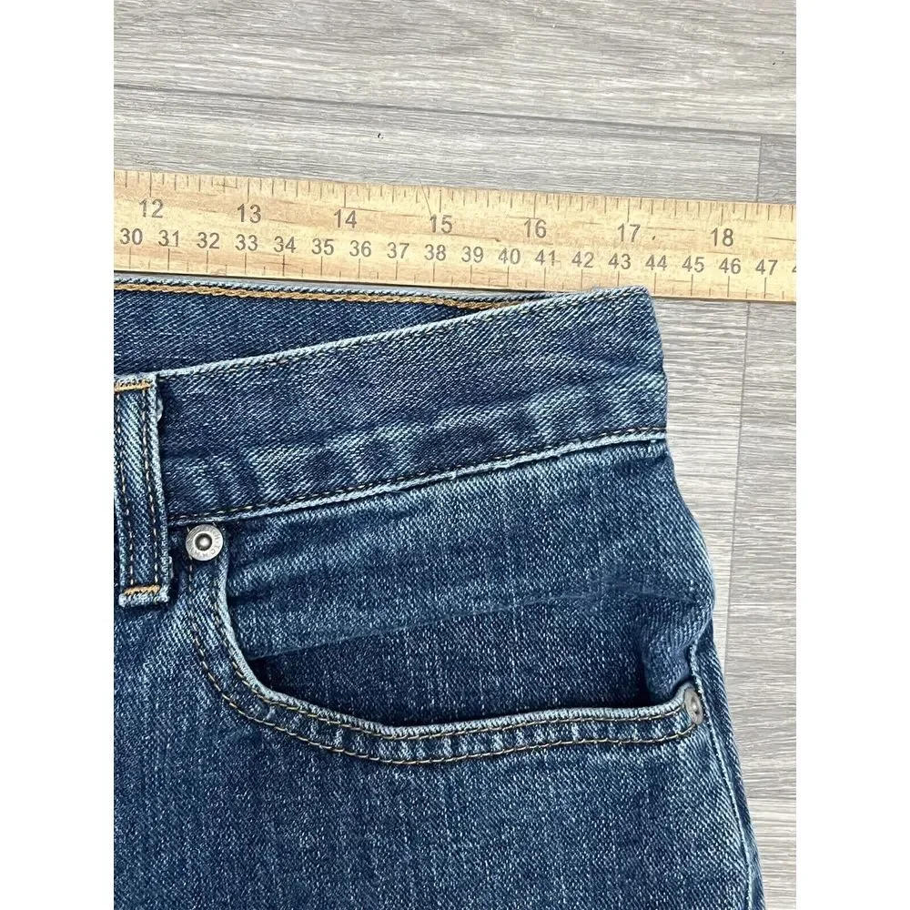 Tommy Hilfiger Jean Men 34x33 Blue Denim Medium Wash Distressed Painter‎ Pants